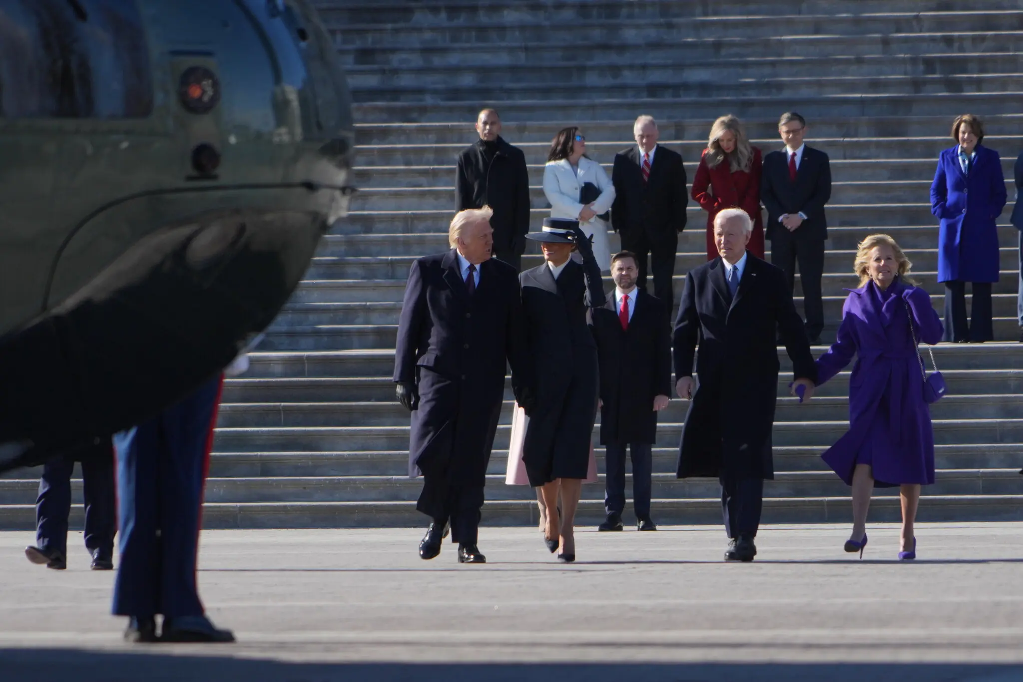 Сцени з інавгурації Трампа 20 січня 2025 року.